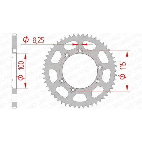 Kit de cadena AFAM A420M 11/58 - Corona standard tipo 92115