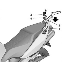 Fijaciones Top SHAD Honda VFR800 VTE02
