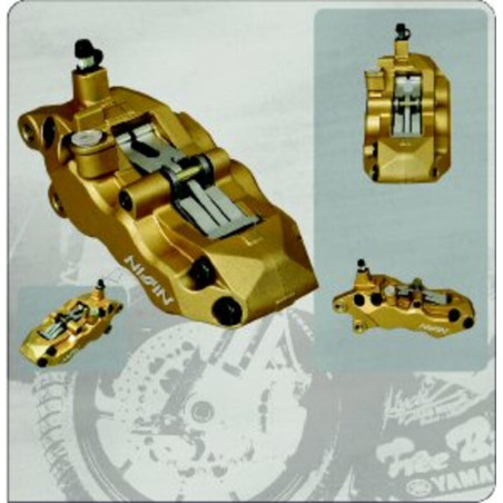 Pinza freno 6 pistones NISSIN Izquierda - Oro