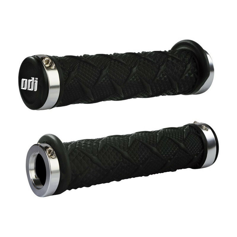 Puños ODI X-treme ATV Lock-On Negro/Plata