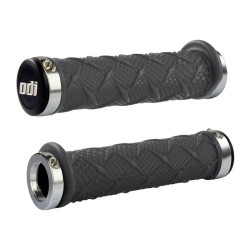 Puños ODI X-treme ATV Lock-On Negro/Plata