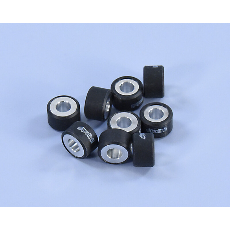 Rodillos de variador POLINI 19x12mm 7,6gr - 9 pcs