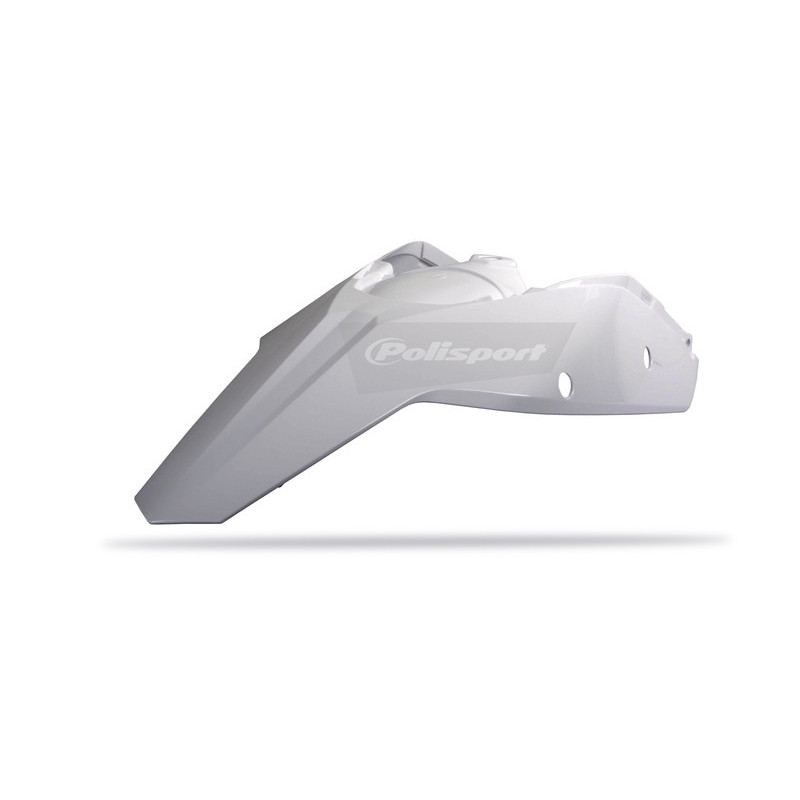 Guardabarros trasero + paneles laterales Polisport blanco KTM