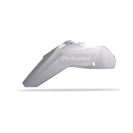 Guardabarros trasero + paneles laterales Polisport blanco KTM