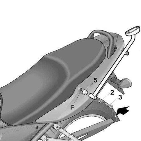 Fijaciones Top SHAD Suzuki BANDIT 600'00