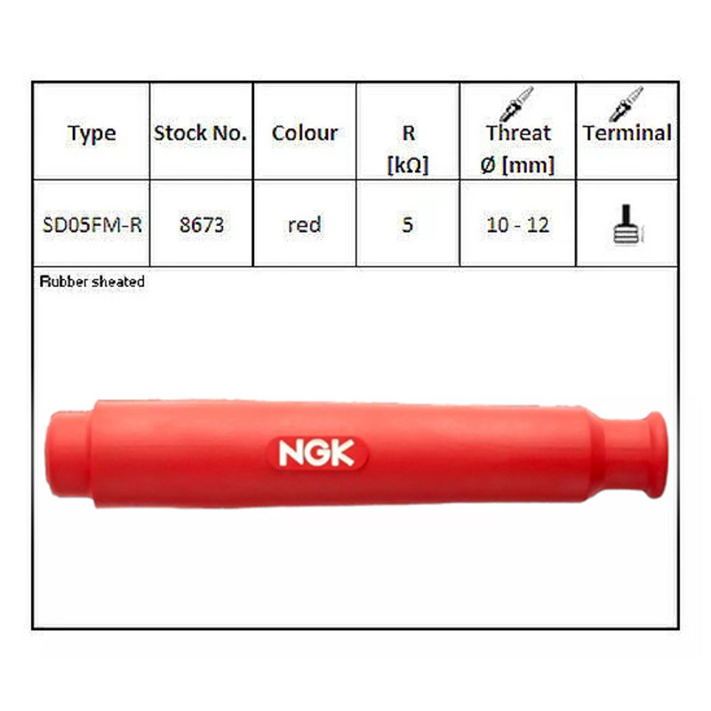 Pipa de bujía NGK - SD05FM-R