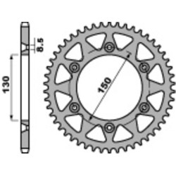 Kit cadena EK/PBR 520MRD7 13/48 - corona estándar 2