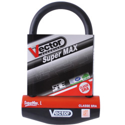 Candado en U VECTOR SuperMax+ L - Ø16mm / 110x230mm - Certificado SRA / ART / NF-FFMC