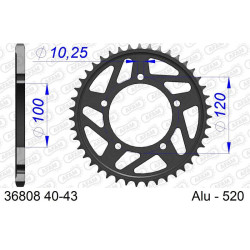 Corona AFAM aluminio 36808 - Paso 520