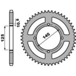 Kit cadena EK/PBR 520SRX2 15/45 - corona estándar 2