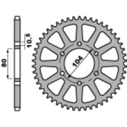 Kit cadena EK/PBR 520ZVX3 Superreforzado 15/46 - corona estándar 2