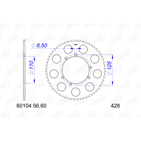 Corona AFAM aluminio 60104 - 428