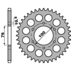Kit cadena EK/PBR 530SRX2 14/50 - corona estándar 2