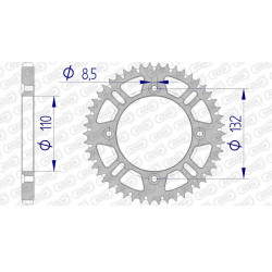 Corona AFAM aluminio ultraligera autolimpiable 72102 - Paso 428