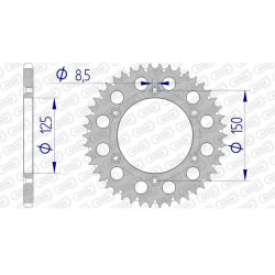 Corona AFAM aluminio ultraligera autolimpiable 72304 - Paso 520