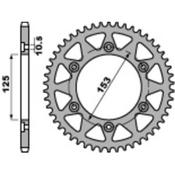 Kit cadena EK/PBR 520SRX2 13/40 - corona estándar 2