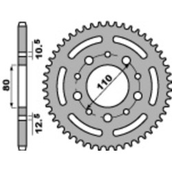 Kit cadena EK/PBR 525SRX2 15/40 - corona estándar 2