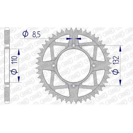 Corona AFAM aluminio ultraligera autolimpiable 72306 - Paso 520