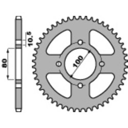 Kit cadena EK/PBR 428DEH 15/45 - corona estándar 2