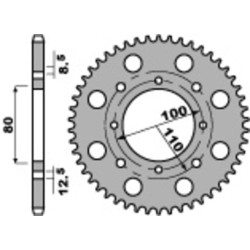 Kit cadena EK/PBR 520SRX2 15/41 - corona estándar 2