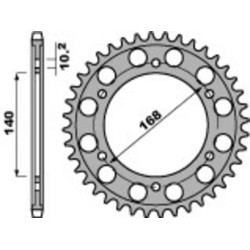 Kit cadena EK/PBR 525SRX2 20/47 - corona estándar 2