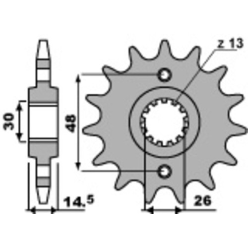 Kit cadena EK/PBR 525SRX2 17/40 - corona estándar