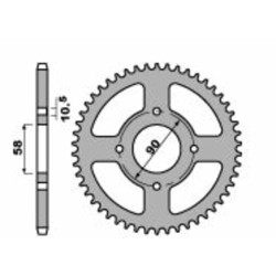 Kit cadena EK/PBR 520H 14/45 - corona estándar 2