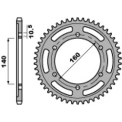 Kit cadena EK/PBR 530ZVX3 Superreforzado 16/47 - corona estándar 2