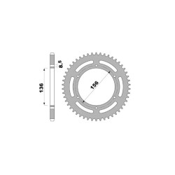 Kit de cadena EK/PBR 420SR 11/60 - corona ultraligera 2
