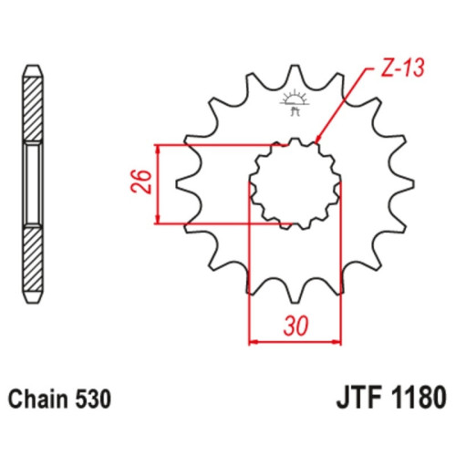 Kit de cadena EK/JT 530SRX2 18/48 - corona Standard
