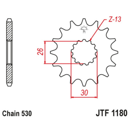 Kit de cadena EK/JT 530SRX2 18/48 - corona Standard