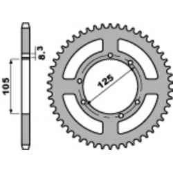 Kit de cadena EK/PBR 428ZVX 15/48 - corona Standard 2