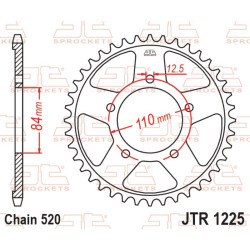 Kit de cadena EK/JT 520SRX2 15/41 - corona Standard 2