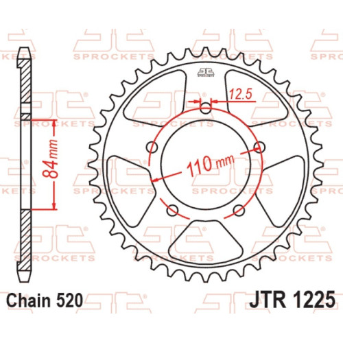 Kit de cadena EK/JT 520ZVX3 15/41 - corona Standard