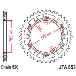 Kit de cadena EK/JT 520MRD7 14/48 - corona ultraligera 2