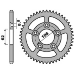 Kit de cadena EK/PBR 520ZVX3 14/43 - corona Standard 2