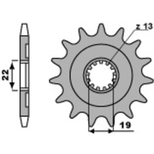 Kit de cadena EK/PBR 520MRD7 13/51 - corona Standard