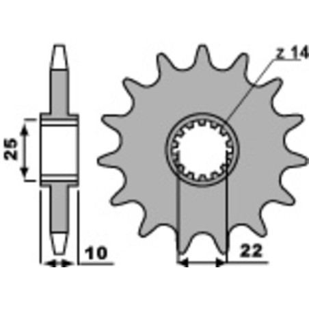 Kit de cadena EK/PBR 520MRD7 13/50 - corona Standard