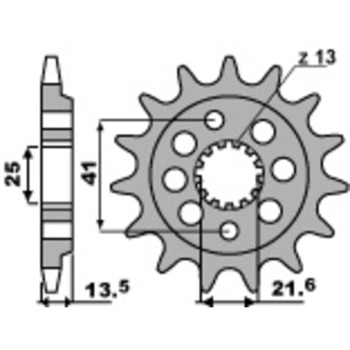 Kit de cadena EK/PBR 520MRD7 14/48 - corona Standard