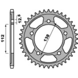 Kit de cadena EK/PBR 530SRX2 18/41 - corona Standard 2
