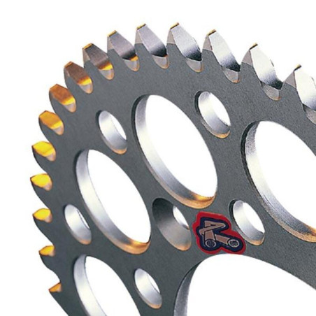 Corona RENTHAL aluminio ultraligera autolimpiable anodizada 210U - Paso 520