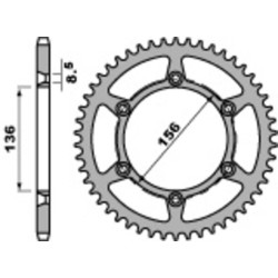 Kit de cadena EK/PBR 520MRD7 14/42 - corona Standard 2