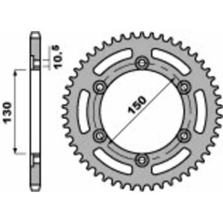 Kit de cadena EK/PBR 520ZVX3 16/46 - corona Standard