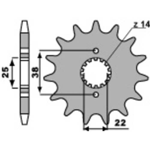 Kit de cadena EK/PBR 530SRX2 15/46 - corona Standard