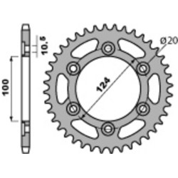 Kit de cadena EK/PBR 520SRX2 15/41 - corona Standard 2