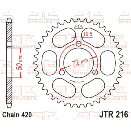 Kit de cadena EK/JT 420SR 15/45 - corona Standard