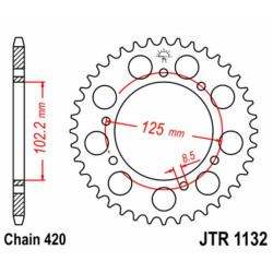 Kit de cadena EK/JT 420SR 11/53 - corona Standard 2