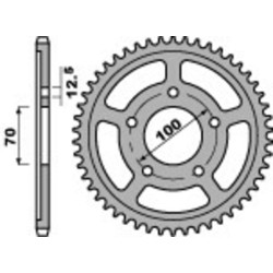 Kit de cadena EK/PBR 525ZVX3 17/45 - corona Standard 2