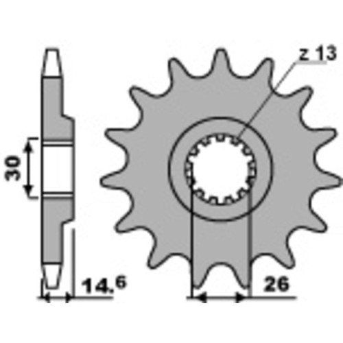 Kit de cadena EK/PBR 530ZVX3 18/42 - corona Standard
