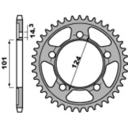 Kit de cadena EK/PBR 525ZVX3 17/41 - corona Standard 2
